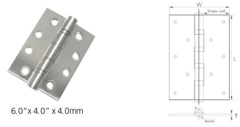 Stainless Steel 2 Ball bearing hinges